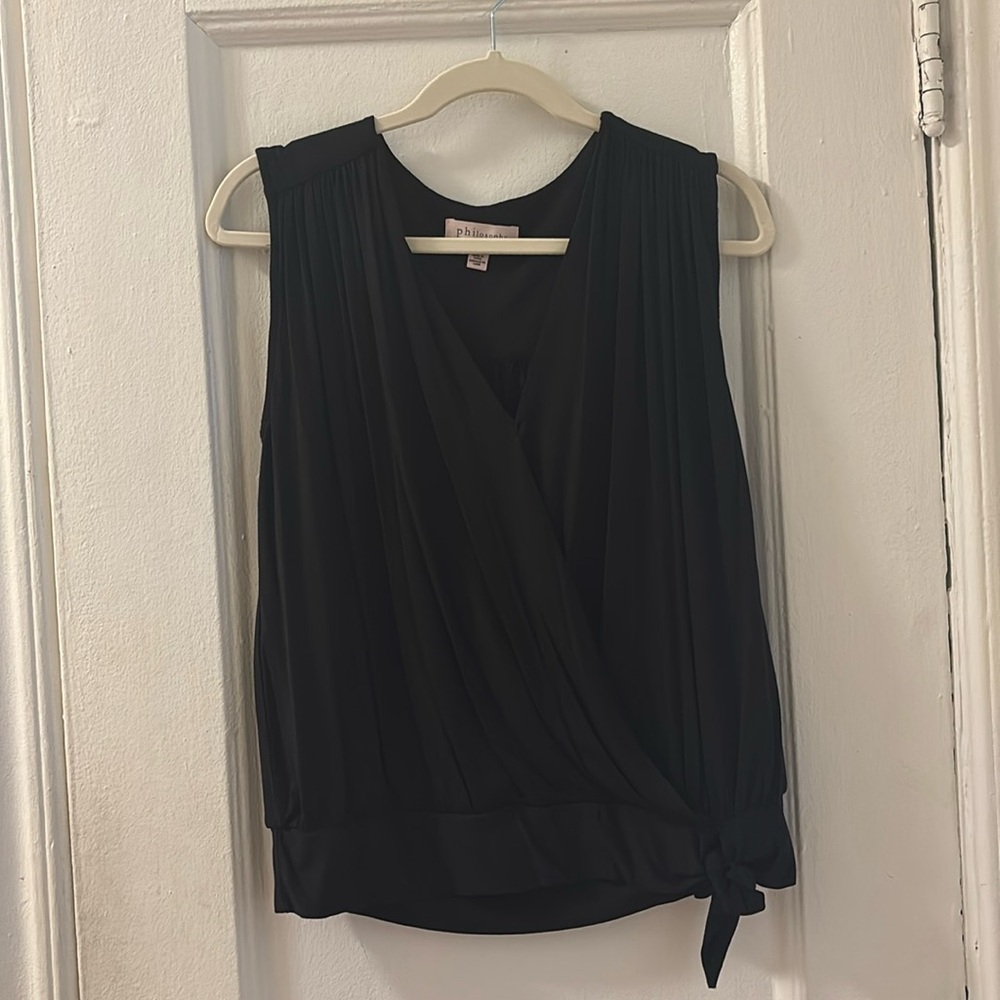 NWOT Philosophy Wrap Sleeveless Top